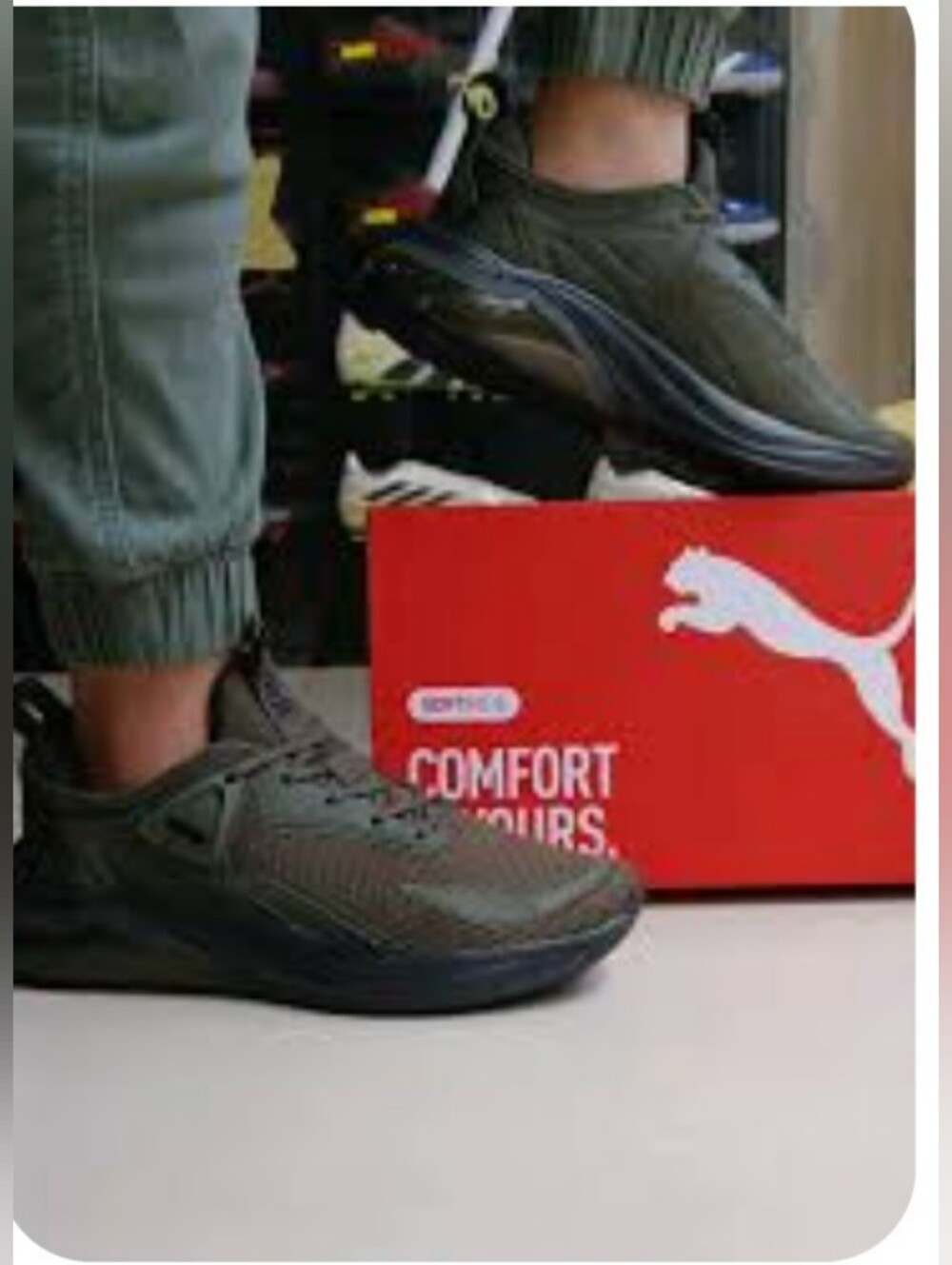 Puma M 12 W 13,5 Unisex Olive Black Sneakers, New